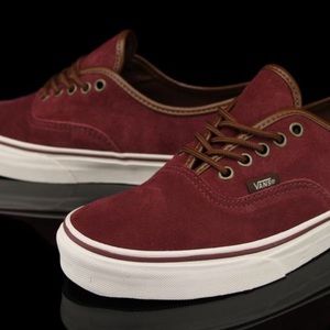 vans authentic suede maroon